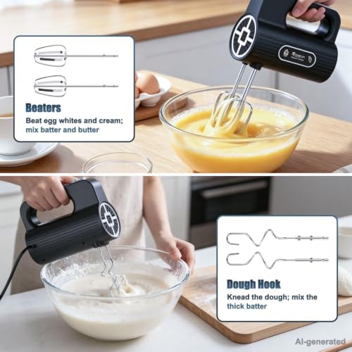 Hand Mixer Electric,Portable Handheld Mixer for Baking and Food Mixing