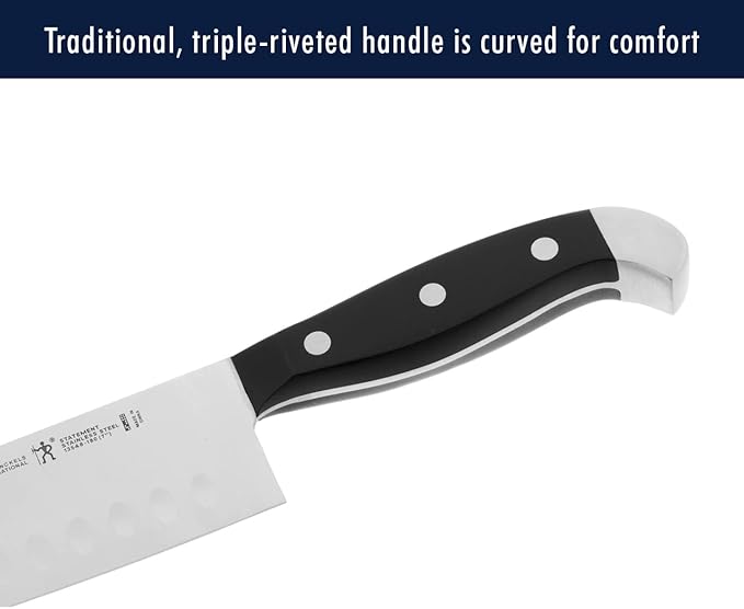 HENCKELS Statement Premium Quality 12-Piece Knife Set with Block, Razor-Sharp, German Engineered Informed by 100+ Years of Mastery, Lightweight and Strong, Dishwasher Safe, Natural