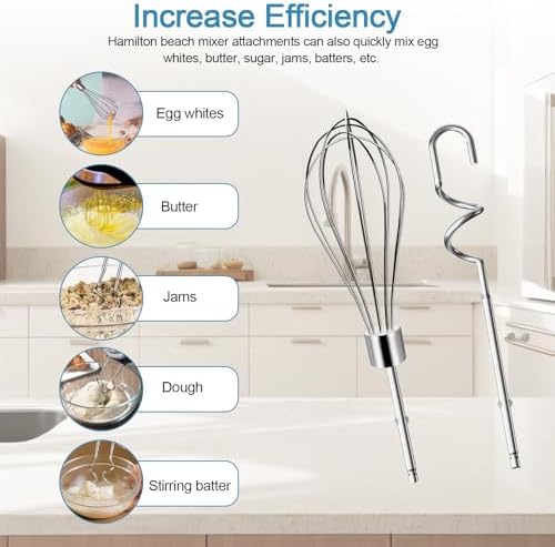 Hand Mixer Beaters Attachments for Hamilton Beach Mixer Beaters/Dough Hook