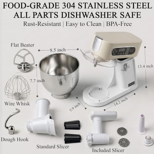 5.3 Qt 9-Speed Tilt-Head Stand Mixer, Multi-Function Electric Mixer