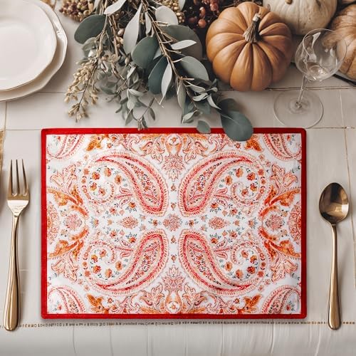Maison d' Hermine Placemats Set of 4 Reusable 100% Cotton (13"x19")