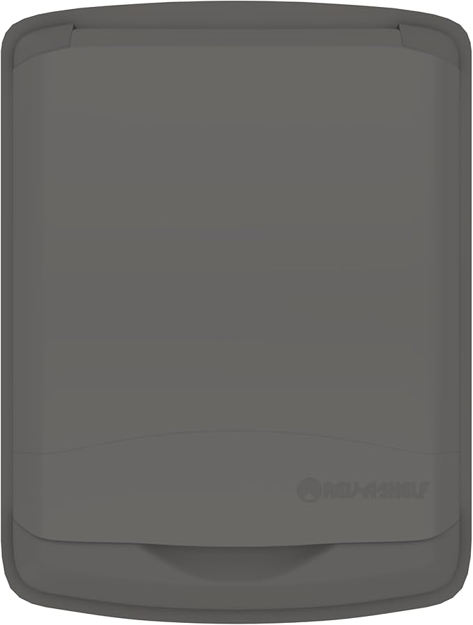 Rev-A-Shelf 50 Qt Under Sink Garbage Can Lid for Base Kitchen and Bathroom Cabinet, Replacement Plastic Trash Bin Lid Only, Gray, RV-50-LID-13-1-40