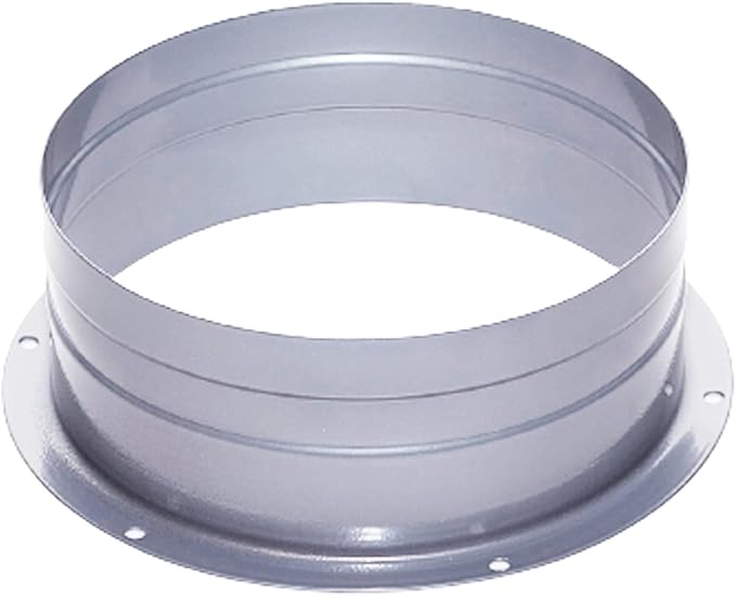 Duct Connector 6 Inch (5.75 inch) Flange Metal Straight Pipe Flange for Heating Cooling Ventilation System