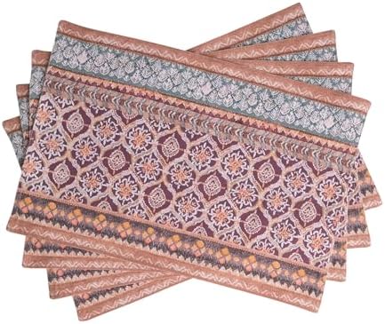 Maison d' Hermine Placemats Set of 4 Reusable 100% Cotton (13"x19")