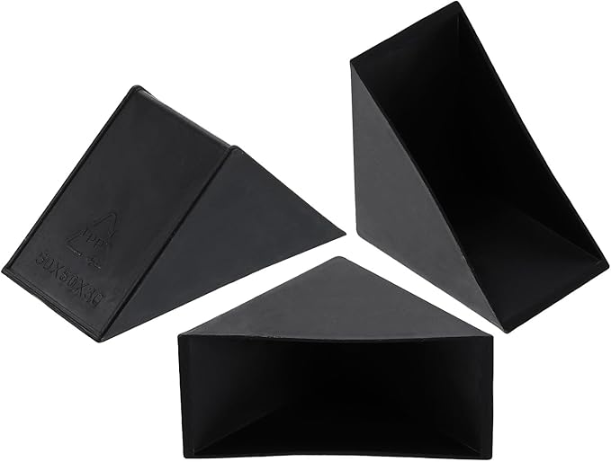 uxcell 20Pcs Plastic Corner Protectors 30x67mm Right Angle Shape Glass Corner Guards Cushion for Corner Protection of Glass, Mirror, Tile, Black