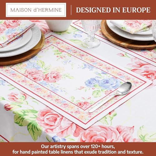 Maison d' Hermine Placemats Set of 4 Reusable 100% Cotton (13"x19")
