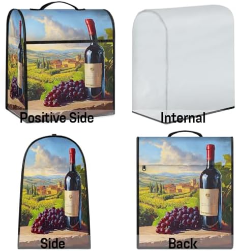 Red Wine Kitchen Aid Covers Foldable Washable Stand Mixer Dust Cover