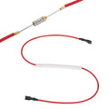 MECCANIXITY Universal Rice Cooker Temperature Fuse, 142°C 10A 250V Metal Thermal Fuse with Both End Terminal Fiberglass Sleeving for Electric Pressure Cooker Repair Part
