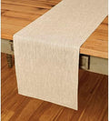 Solino Home 100% Pure Linen Table Runner Beige Woven, Athena 14 x 72 in