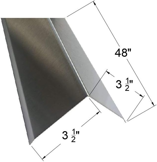 Brushed 304 Stainless Steel Corner Guards, 48" Wall Protectors, 20ga & 16ga, Available in 1/2" to 4", Multi-Pack Options (1, 2, 5, or 10) (5, 3 1/2 x 3 1/2, 20ga, with Hug Edges)