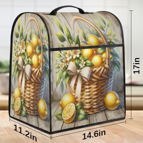 Lemon Wooden Kitchen Aid Covers Foldable Washable Stand Mixer Dust Cover