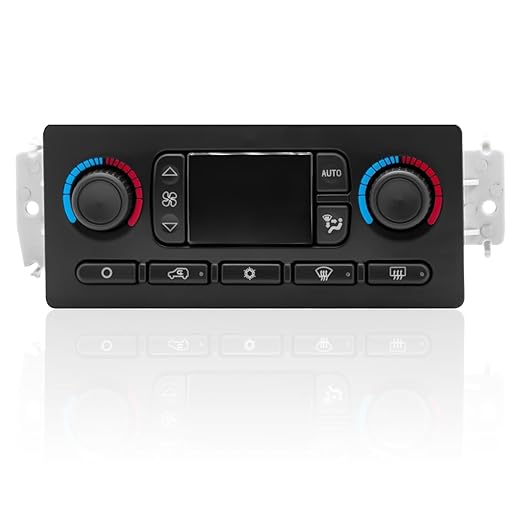 599-211XD A/C Heater Climate Control Module Panel Switch for 02-09 Chevy Silverado Suburban Tahoe Trailblazer Avalanche GMC Sierra Yukon Envoy Cadillac Escalade Rainier Hummer Bravada, OE# 10367041