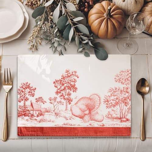 Maison d' Hermine Placemats Set of 4 Reusable 100% Cotton (13"x19")
