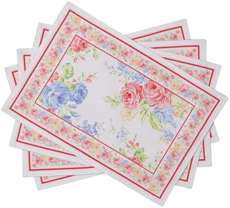 Maison d' Hermine Placemats Set of 4 Reusable 100% Cotton (13"x19")