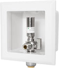EFIELD Dishwasher Outlet Box, Push-fit Pre-Assembled,1/2-Inch Push-Fit Connection with Installed 1/4-Turn Stop Angle Valve, Stainless Steel Water Hammer Arrestor,(DW015)