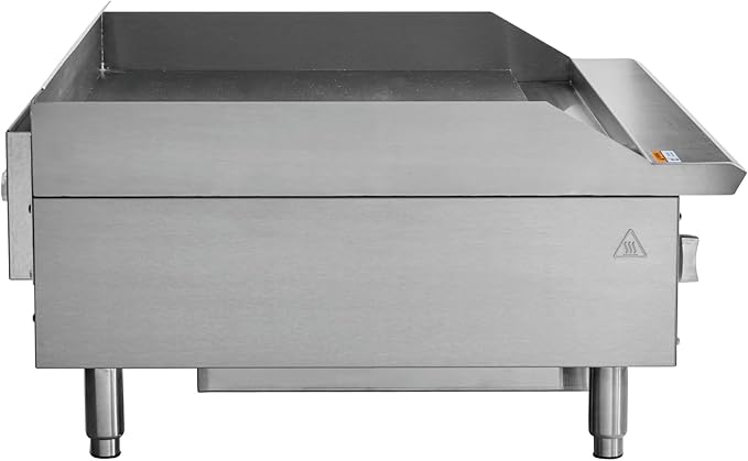 Kratos 36" Wide Commercial Restaurant Gas Countertop Griddle, Thermostatic Controls, 3 Burners, 90,000 BTU Output (29Y-008)