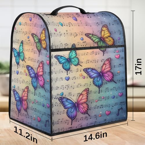 Butterfly Retro Kitchen Aid Covers Foldable Washable Stand Mixer Dust Cover