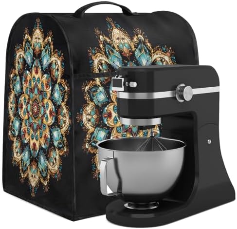 Mandala Flower Kitchen Aid Covers Foldable Washable Stand Mixer Dust Cover