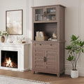 Takywep 72 in Tall Kitchen Pantry Cabinet, Kitchen Hutch Bar Cabinet