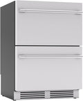 Zephyr Presrv 24 Inch Dual Zone Refrigerator Drawers Wine & Beverage Fridge, Stainless Steel Wine Cooler Home Bar Under Counter Freestanding Built In, Energy Star Certified, 5.1 Cu. Ft