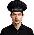 The Apron Place Adjustable Professional Chef Hats, Multiple Personalized Embroidered Designs to Choose from, Made in The USA