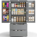 Gizoon 63" Kitchen Pantry Cabinet with Drawers for Dining Room, Gray