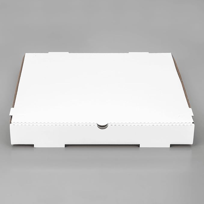 Karat Pizza Boxes 16" x 16" [50 Pack] White Corrugated Boxes | Ventilated, Grease-Resistant, Durable for Pizza or Mailing Use