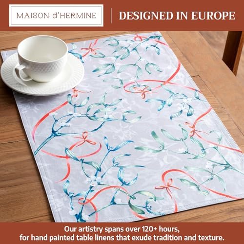 Maison d' Hermine Placemats Set of 4 Reusable 100% Cotton (13"x19")