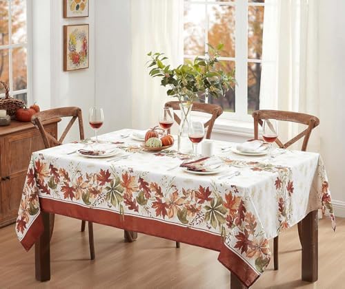 Newbridge Thanksgiving Elements of Nature Tablecloth, 60 x 84 Rectangle