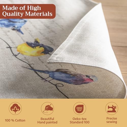 Maison d' Hermine Placemats Set of 4 Reusable 100% Cotton (13"x19")