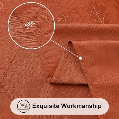 Smiry 60x84 Inch Thanksgiving Jacquard Rectangle Table Cloth for Fall