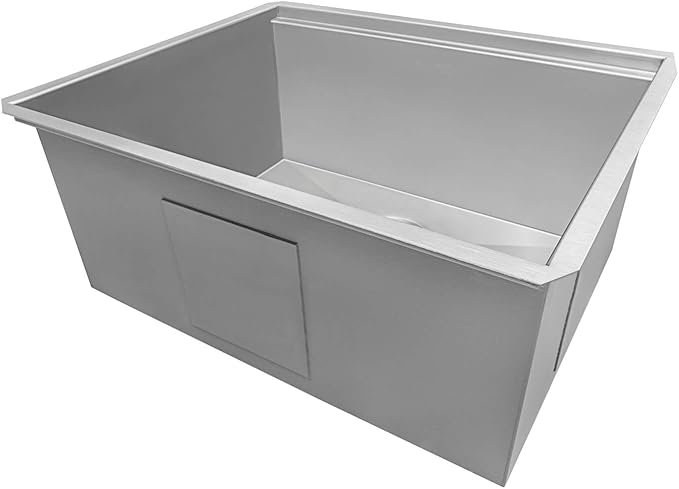 Ruvati 21-inch Workstation Bar Prep Undermount 16 Gauge Ledge Kitchen Sink Stainless Steel Single Bowl - RVH8307