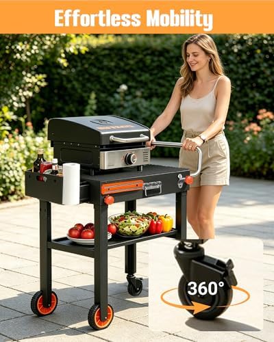 Blackstone Table for 17" or 22" Griddle, 20s Quick Setup, with Cover