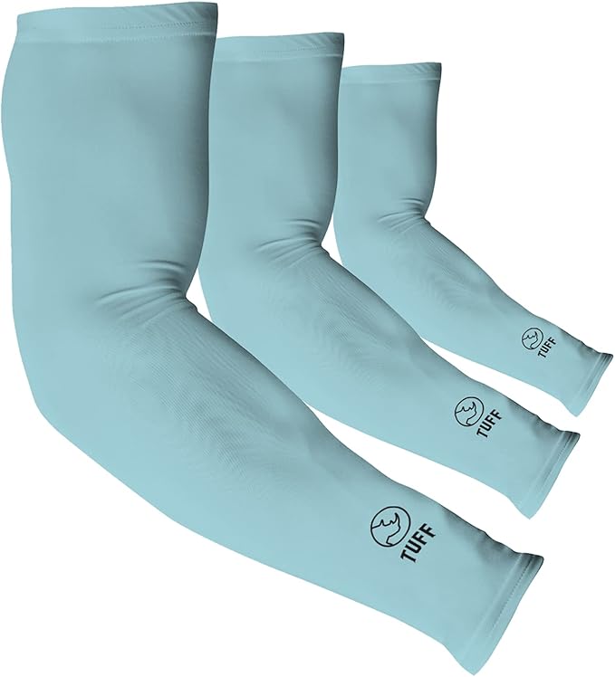 TUFF Compression Cooling Arm Sleeves - UPF 50 Arm Sleeves for Men & Women…