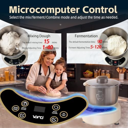 VONCI 7.3QT (7L) Electric Dough Maker With Ferment Function