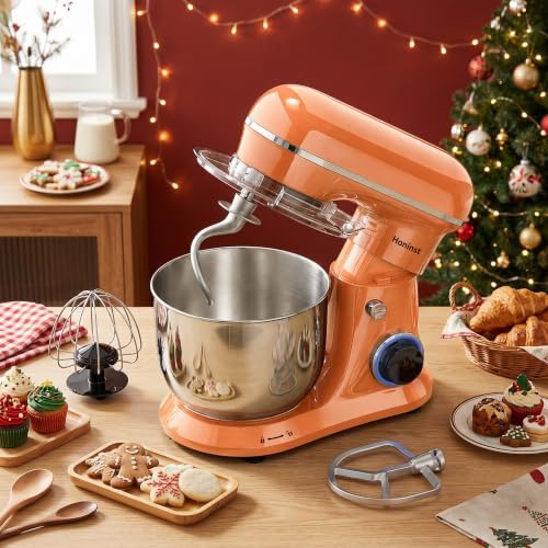 Honinst 4QT Electric Stand Mixer, 10-Speed Tilt-Head Compact Kitchen Mixer