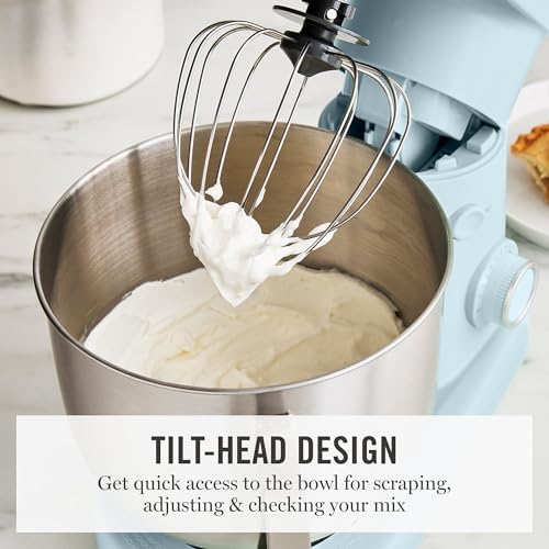 Martha Stewart 5.3QT Tilt Head Stand Mixer, 12 Speeds, Stainless Steel Bowl