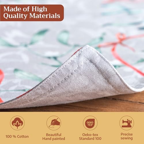 Maison d' Hermine Placemats Set of 4 Reusable 100% Cotton (13"x19")