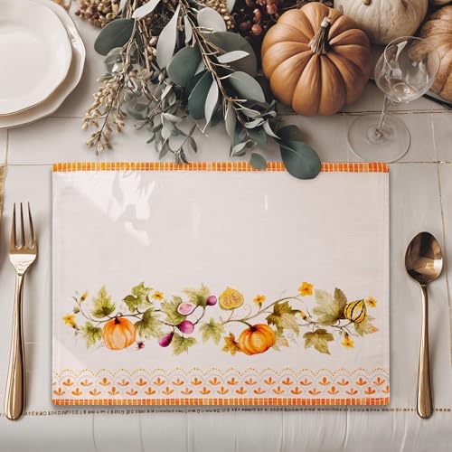 Maison d' Hermine Placemats Set of 4 Reusable 100% Cotton (13"x19")