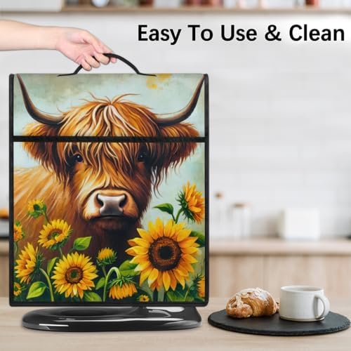 Highland Cow Kitchen Aid Covers Foldable Washable Stand Mixer Dust Cover