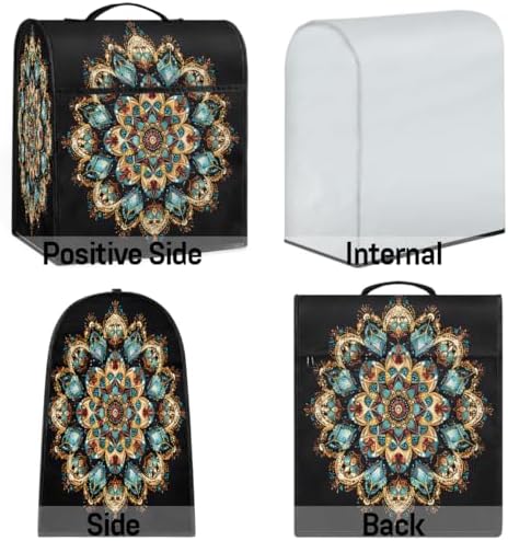 Mandala Flower Kitchen Aid Covers Foldable Washable Stand Mixer Dust Cover