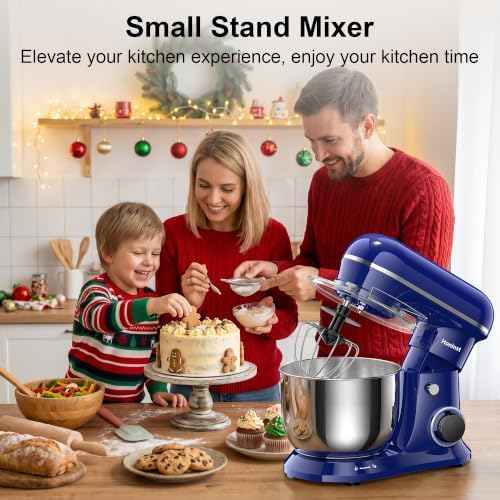 Honinst 4QT Electric Stand Mixer, 10-Speed Tilt-Head Compact Kitchen Mixer