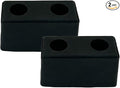 2 Pack Buffers USA Molded Rubber Bumper Block Dock Buffer 6x3x3 for Chassis/Trailers/Truck/Flatbed/Reefer with Steel Washer (4502-1276)