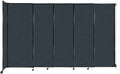 Wall-Mounted Sliding StraightWall Room Divider | Adjustable Widths | Locking Wheels | Room Separator | Up to 11'3" Wide x 6'10" Tall Blue Spruce Fabric Panels