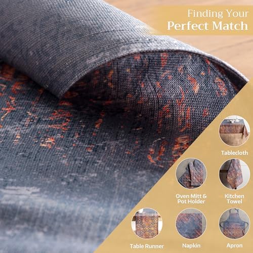 Maison d' Hermine Placemats Set of 4 Reusable 100% Cotton (13"x19")