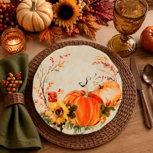 Certified International Harvest Morning 11" Dinner Plates, Multicolor, Large, Set of 4