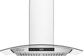 Empava Wall Mount Range Hood 30 Inch, Ducted/Ductless Kitchen Exhaust Stove Vent with Modern Style, 400CFM, 3-Speed, Touch Control, Timer, LED Lights, Stainless Steel (Charcoal-Filter Sold Separately)