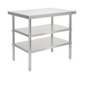 Stainless Steel Table Commercial Stainless Steel Prep Table 18 x 30 Inch, NSF Metal Commercial SS Kitchen Prep Worktable for Restaurant Kitchen Garage Warehouse
