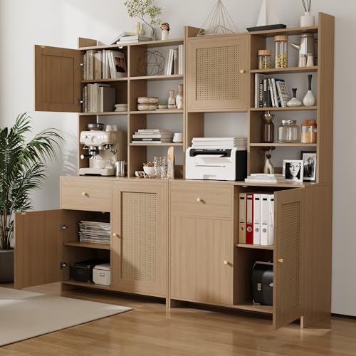 IDEALHOUSE Kitchen Pantry Cabinet with Adjustable Shelf