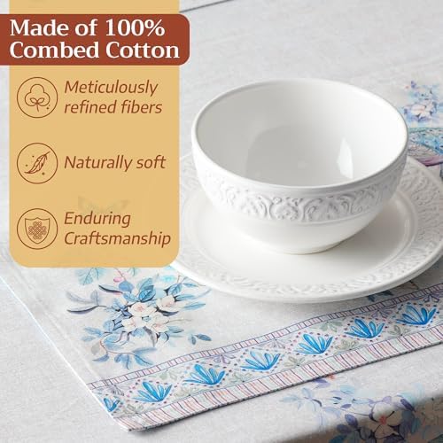 Maison d' Hermine Placemats Set of 4 Reusable 100% Combed Cotton (13"x19")